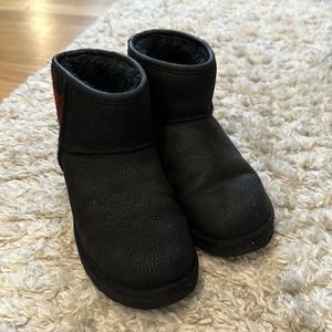 UGG Black Classic Mini Waterproof Ankle Boots Size 7